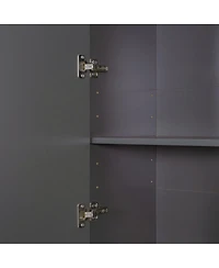 Streamdale Furniture Queen Murphy Bed with Sofa Storage Led and Usb