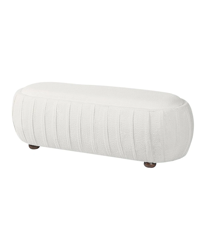 Streamdale Furniture Upholstered Ottoman Oval shape