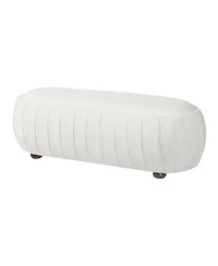 Streamdale Furniture Upholstered Ottoman Oval shape