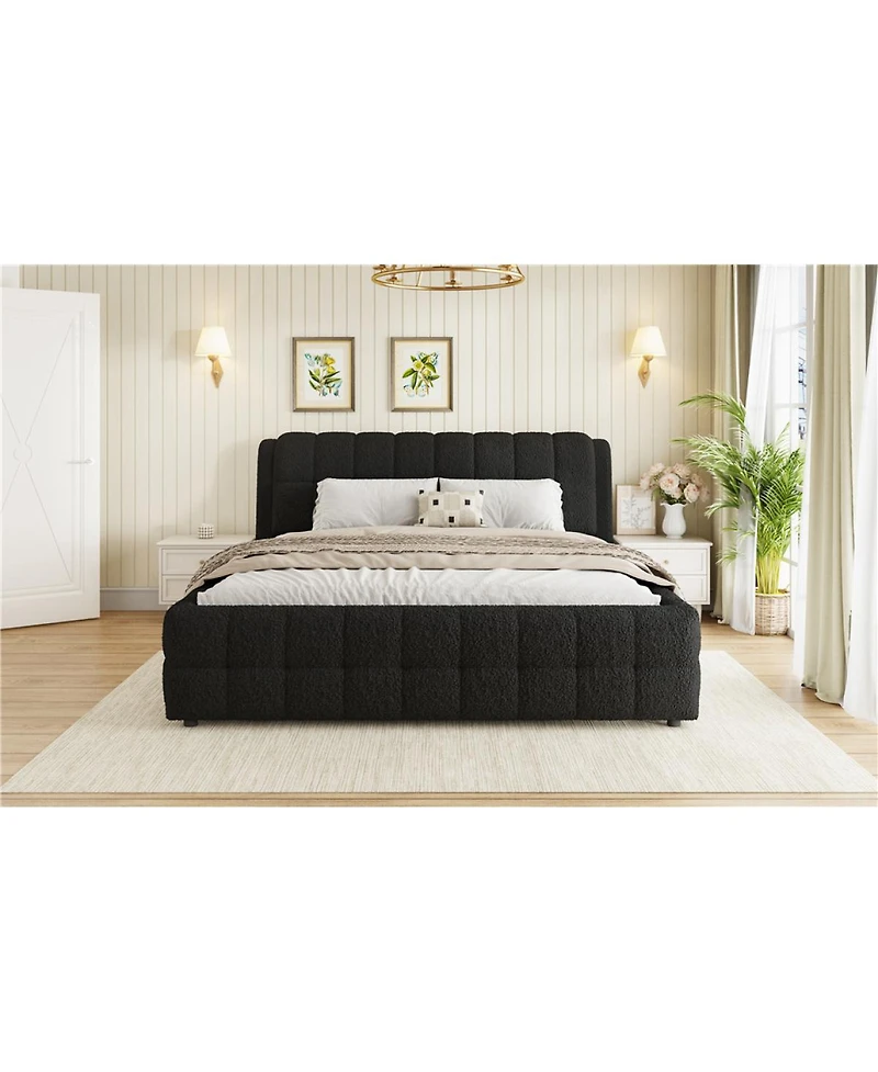 Streamdale Furniture King Size Upholstered Platform Bed