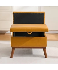 Streamdale Furniture 31'' Mid-Century Modern Lift-Top Storage Ottoman