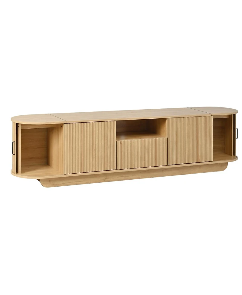 Streamdale Furniture 78.7'' Tv Stand with Sliding Storage Drawer and Open Shelves for 70''-75'' TVs