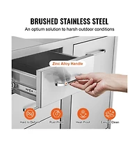 Sugift Outdoor Kitchen Door Drawer Combo 29.5 in W x 22.6 in H Access Door