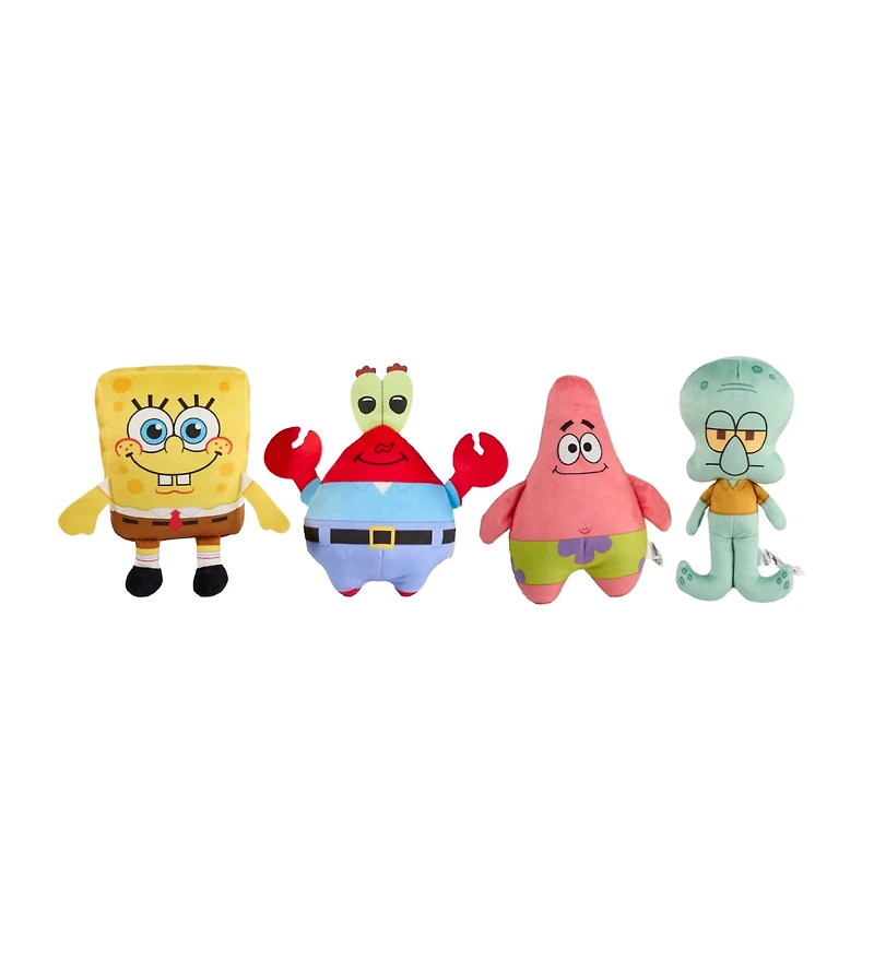 Legend Toys SpongeBob 8" Basic Plush 4-Pack