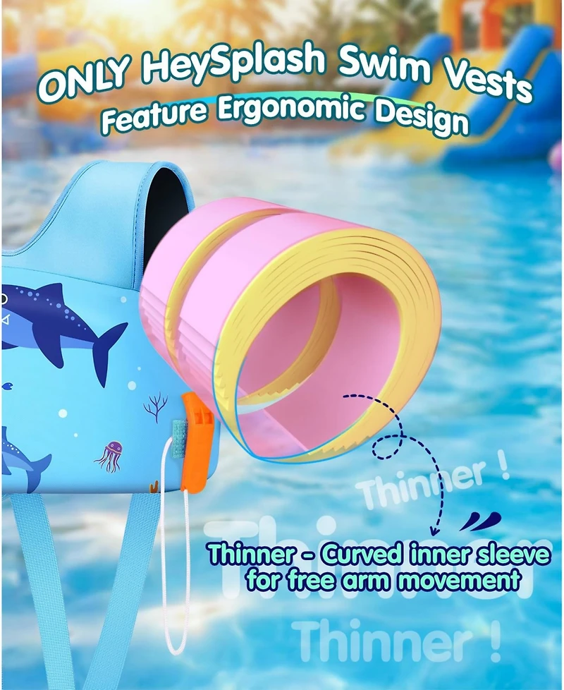 Aofar Swim Vest Pool Floaties Arm Water Wing Beach Boat Kids Learn To
