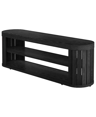 Entryway Bench with 2-Tier Shoe Shelf and Bedroom Footrest