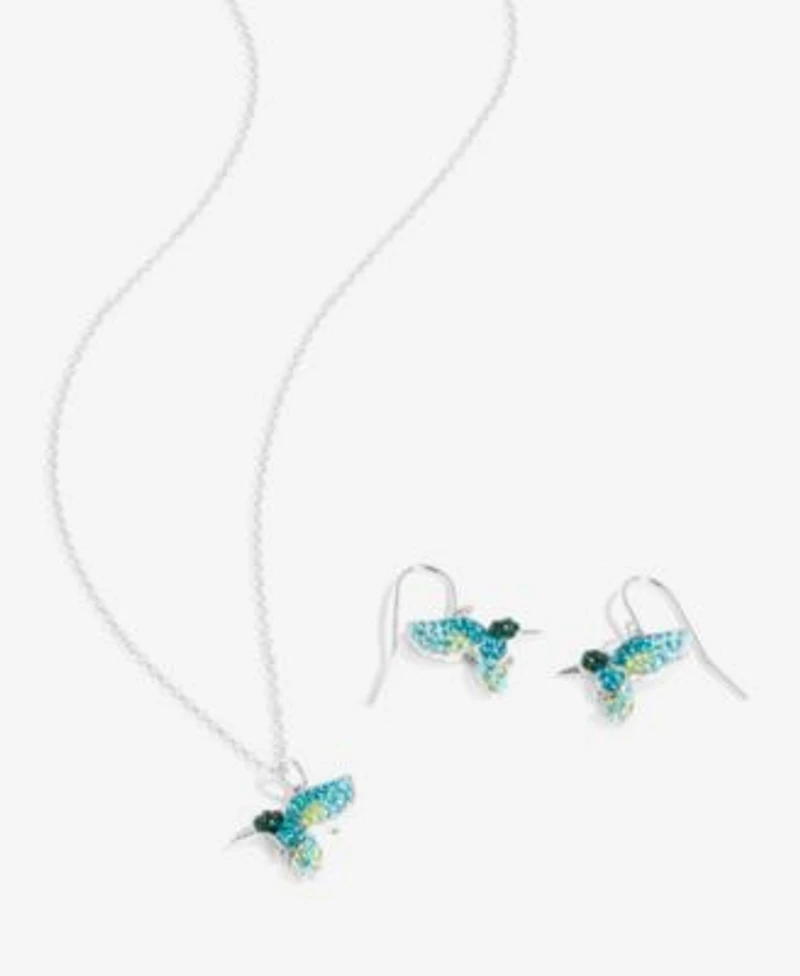 Giani Bernini Crystal Hummingbird Jewelry Collection In Sterling Silver