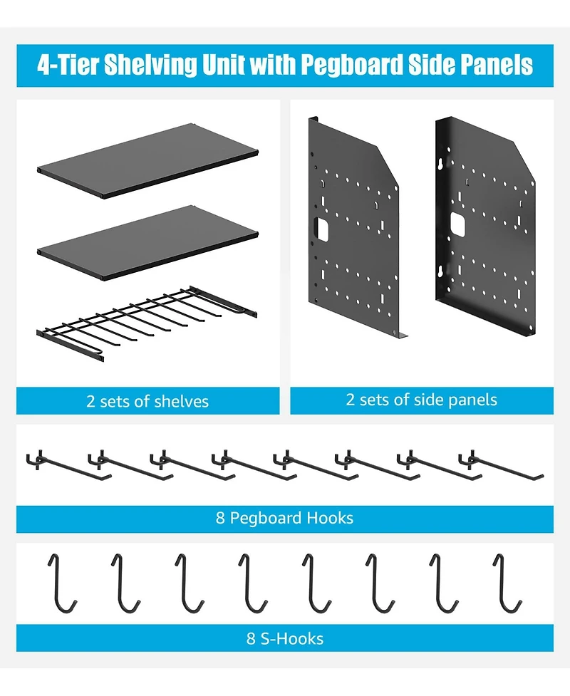 Xdovet Power Tool Storage Rack Wall-Mounted Drill Holder