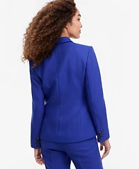 Tahari Asl Women's Shoulder-Padded Peak-Lapel Blazer