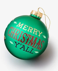 Holiday Lane Texas Cowboy Santa Ball Ornament, Macy's Exclusive