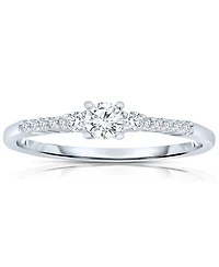 Sterling Silver Cubic Zirconia Statement Ring