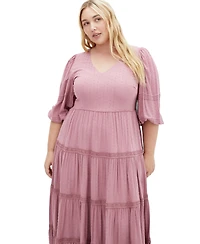 City Chic Plus Arielle Lace Maxi Dress