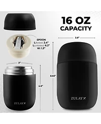 16oz Stainless Steel Vacuum Insulated Food Jar for Hot Foods and Soups
