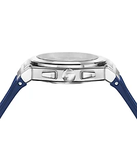 Ferragamo Men's Vega Chrono Blue Silicone Strap Watch 40mm