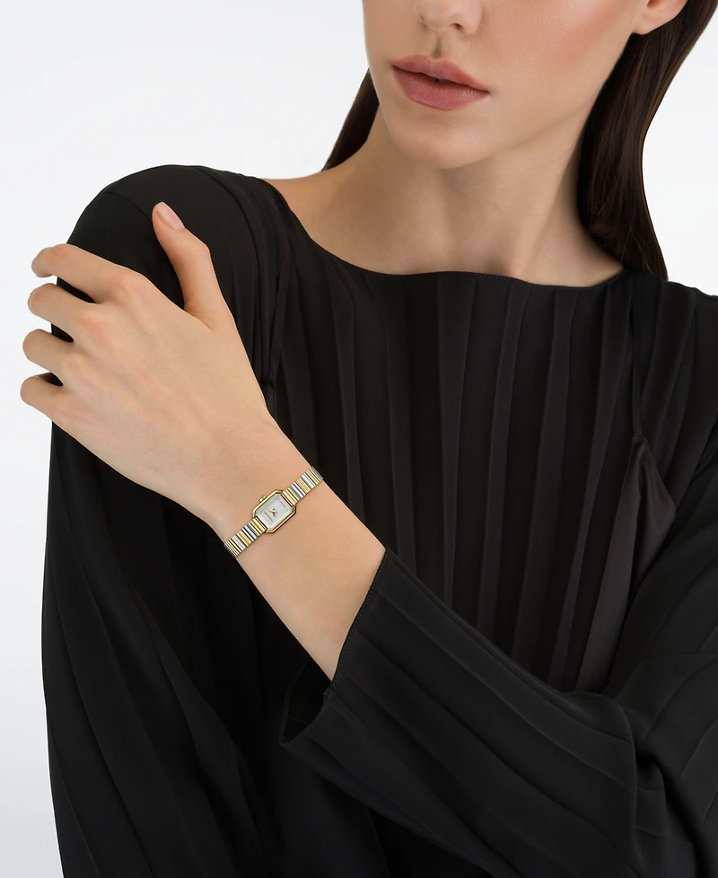 Ferragamo Women's Crystal Petite Two-Tone Stainless Steel Bracelet Watch 15mm x 20mm