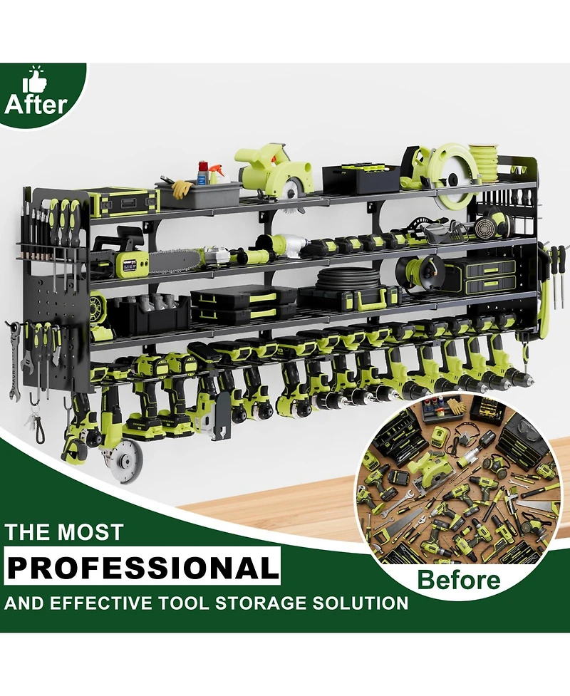 Xdovet Power Tools Organizer Wall Mount Drill Holder Storage Rack