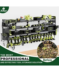 Xdovet Power Tools Organizer Wall Mount Drill Holder Storage Rack