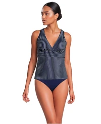 Lands' End Women's Dd-Cup V-Neck Plunge X Back Tankini Top