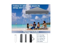 Boyel Living 6.6 x 6.6 Feet Outdoor Pop-up Canopy Tent with Upf 50+ Sun Protection