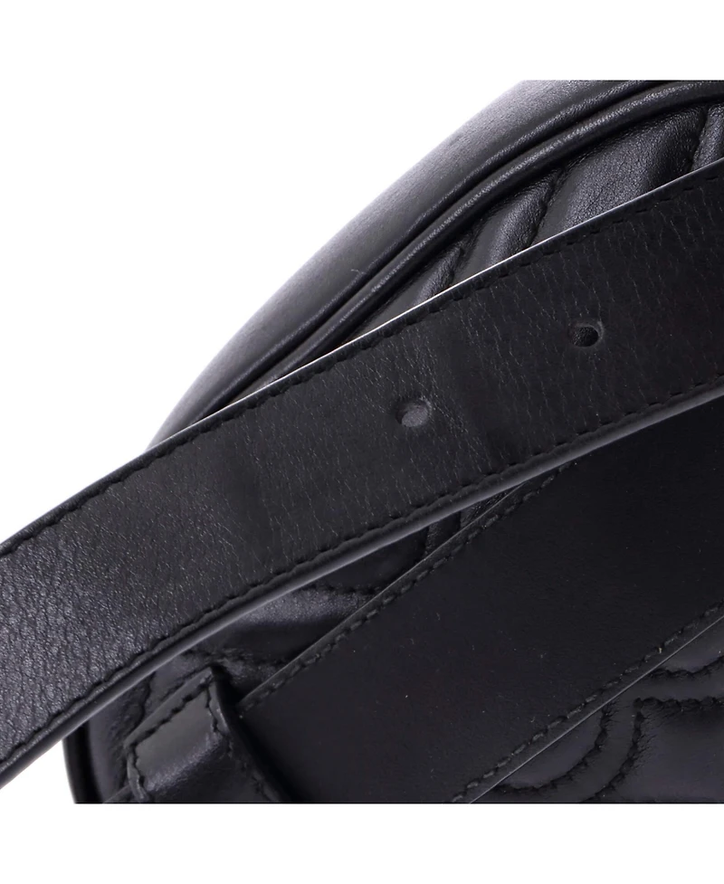 Pre-Owned Gucci Gg Marmont Belt Bag Matelasse Leather