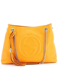 Pre-Owned Gucci Large Soho Chain Strap Shoulder Bag Leather