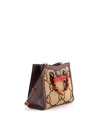 Pre-Owned Gucci Small Diana Nm Bamboo Handle Tote Jumbo Gg Canvas