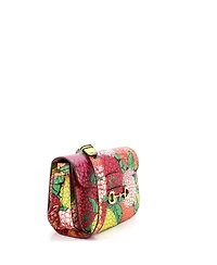 Pre-Owned Gucci Small Horsebit 1955 Shoulder Bag Printed Leather