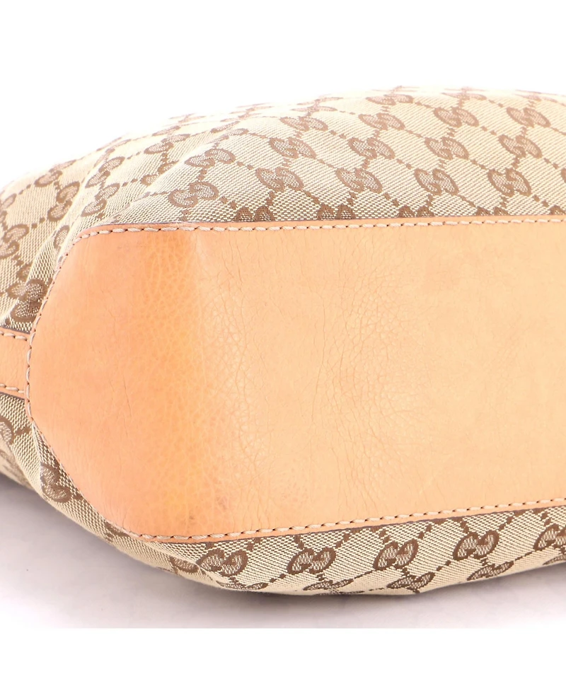 Pre-Owned Gucci Medium Marrakech Hobo Gg Canvas