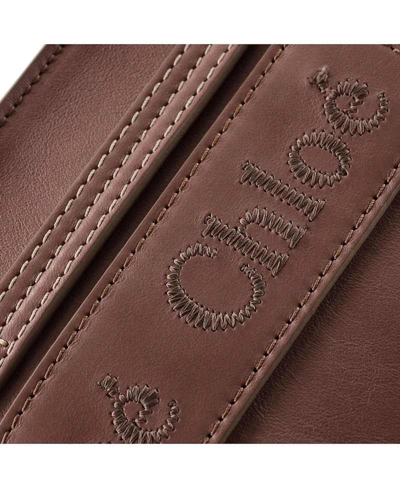Pre-Owned Chloe Mini Woody Convertible Tote Leather