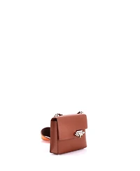 Pre-Owned HERMES Mini Verrou Bag Chevre Mysore and Canvas