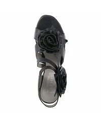 L'Artiste Spring Step Shelly Ankle Strap Sandal with Hand-Painted Vamp