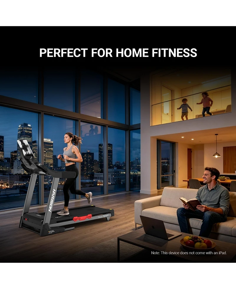 Harison Foldable Treadmill with Incline for Home, Adjustable Running Machine(Hrm-T211)
