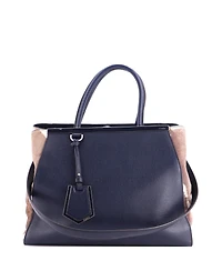 Pre-Owned Fendi Medium 2Jours Bag Pony Hair and Leather