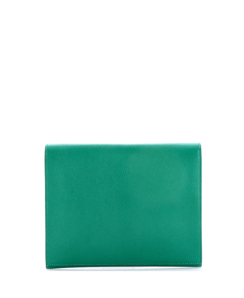 Pre-Owned HERMES Cinhetic Clutch Chevre Mysore
