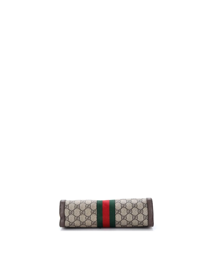 Pre-Owned Gucci Small Ophidia Chain Shoulder Bag Gg Coated Canvas