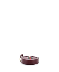 Pre-Owned Gucci Mini Ophidia Round Shoulder Bag Leather