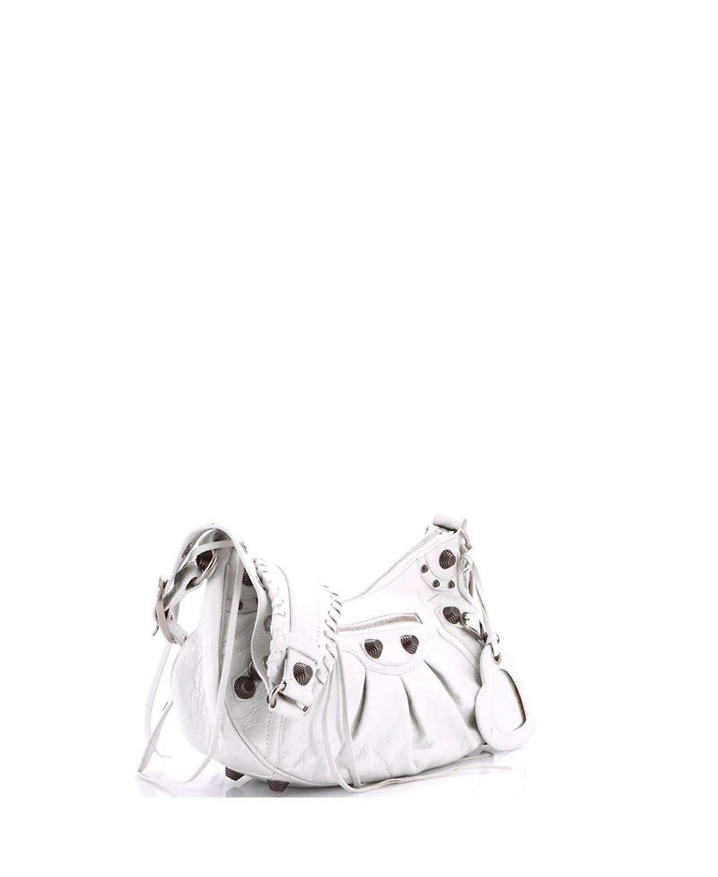 Pre-Owned Balenciaga Small Le Cagole Giant Studs Shoulder Bag Leather