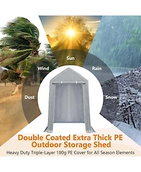 gaomon Portable Shed Outdoor Motorcycle Covers Storage Shelter, Heavy Duty Storage Shed