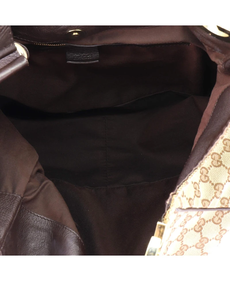 Pre-Owned Gucci Large Charlotte Tote Gg Canvas with Leather