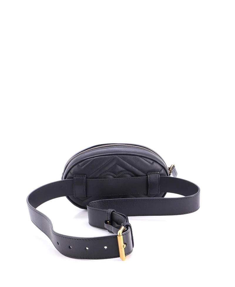 Pre-Owned Gucci Gg Marmont Belt Bag Matelasse Leather