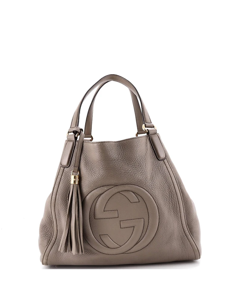 Pre-Owned Gucci Medium Soho Shoulder Bag Leather