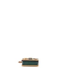 Pre-Owned Prada Micro Cahier Crossbody Bag Embellished Leather
