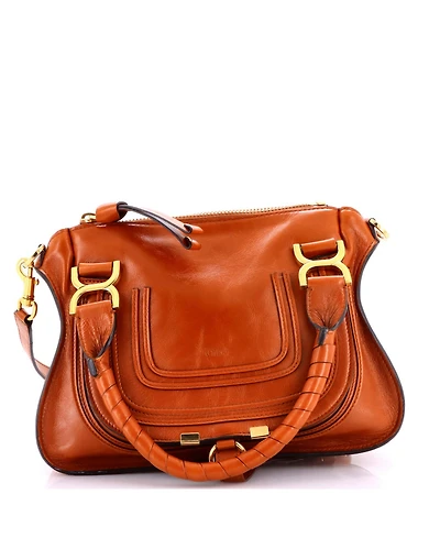 Pre-Owned Chloe Small Marcie Satchel Leather
