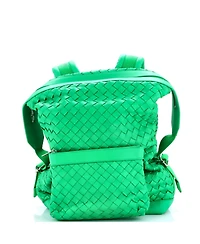 Pre-Owned Bottega Veneta Large Front Pocket Backpack Intrecciato Nappa