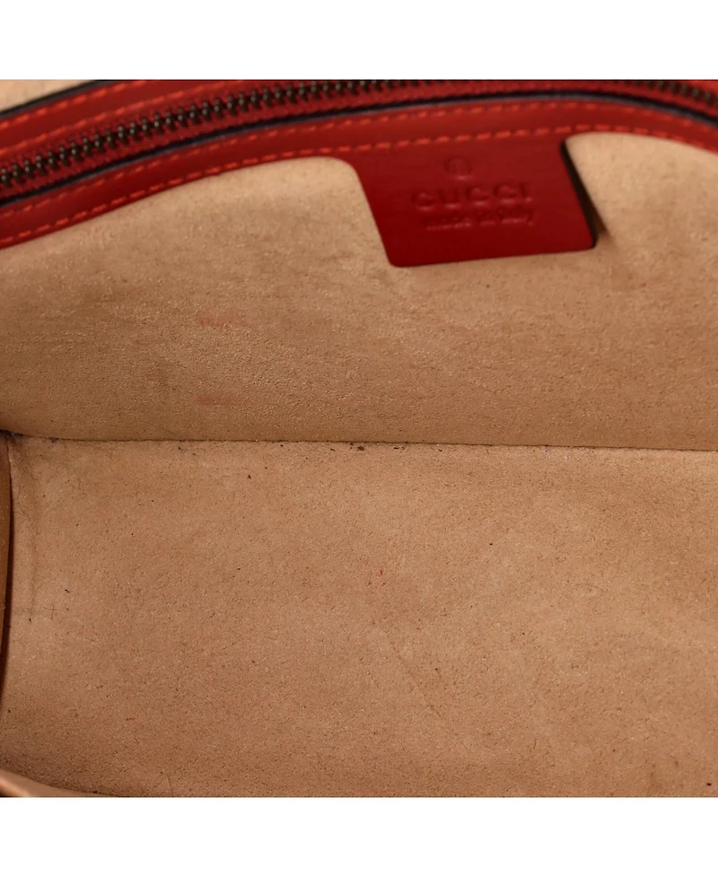 Pre-Owned Gucci Small Queen Margaret Top Handle Bag Colorblock Leather