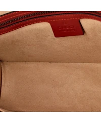 Pre-Owned Gucci Small Queen Margaret Top Handle Bag Colorblock Leather