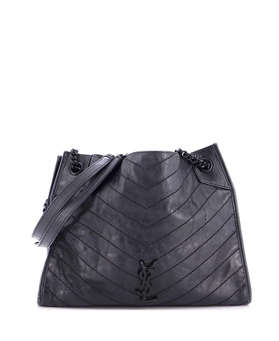 Pre-Owned Saint Laurent Medium Niki Shopping Tote Matelasse Chevron Leather
