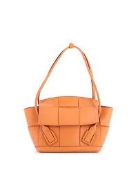 Pre-Owned Bottega Veneta Small Arco Bag Maxi Intrecciato Leather