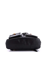 Pre-Owned Gucci Medium Vintage Bamboo Backpack Leather