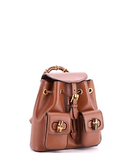Pre-Owned Gucci Small Bamboo Backpack Leather